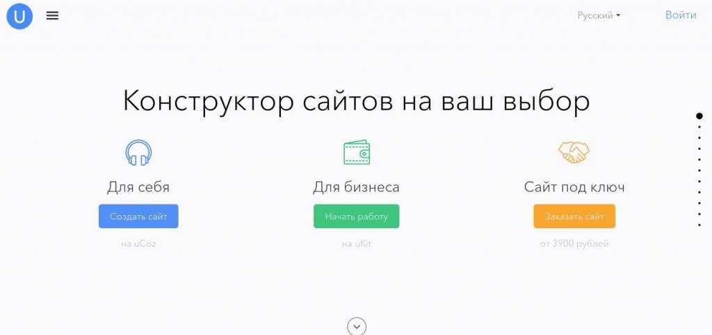 Конструктор сайтов uCoz